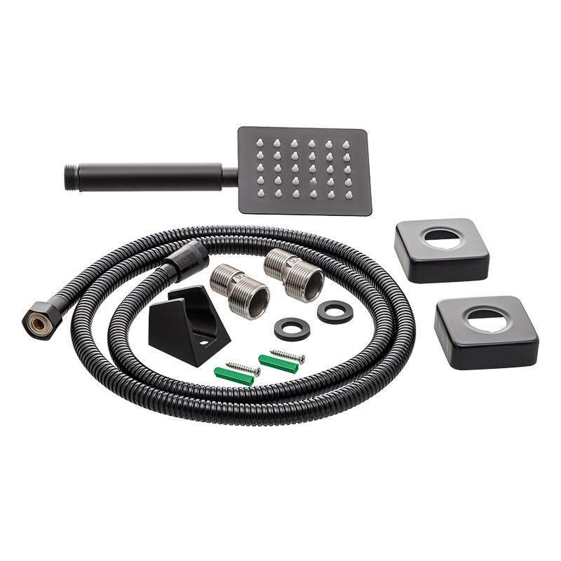 Чёрный смеситель для ванны Mixxus KUB-006 из нержавеющей стали (MI2811) Харьков - изображение 2