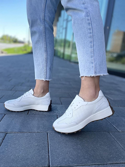 EMELI Кросівки жіночі EMELI 171/37 ST білі (весна-осінь, шкіра натуральна) (5020) Коломия - фото 7