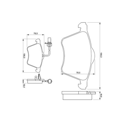 Гальмівні колодки Bosch 0 986 424 780 Вінниця - фото 1