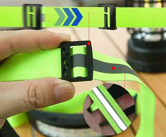 Налобный фонарик с датчиком на аккумуляторе с зарядкой USB Type-C 5 режимов 14,5 на 3 см черный Киев