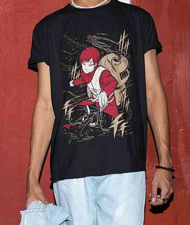 Футболка для мальчика аниме Наруто оверсайз (рост от 165 до 180 ) Черний AnimeJ0809m Днепр