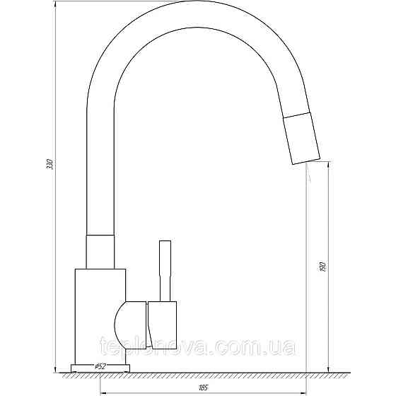 Смеситель для кухни Globus Lux ALPEN SUS-203SW Черновцы