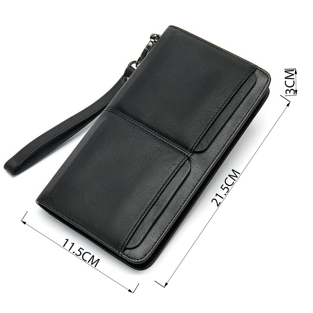 Мужской клатч-барсетка с ремешком на руку Vintage 14656 Черный Киев - изображение 4