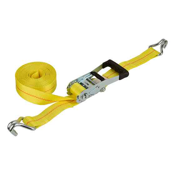 Стяжний ремінь з храповим механізмом для кріплення багажу, стропа, навантаження 1512 кг, 1 шт. 38 мм х 8 м Кам'янець-Подільський