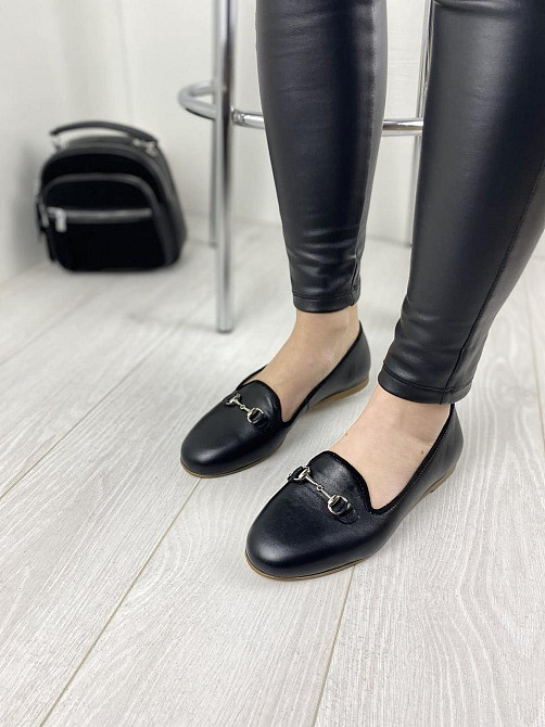 LEADER STYLE Туфлі жіночі LEADER STYLE 2967 чорні (весна-осінь, шкіра натуральна) (3381) лише 3 Коломия - фото 5
