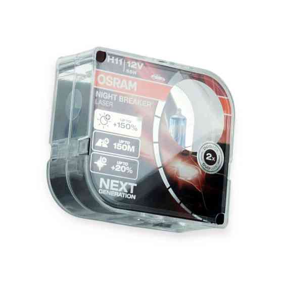Автолампа 12V 55W OSRAM Night Breaker Laser 150% (пара) H11 Мукачево