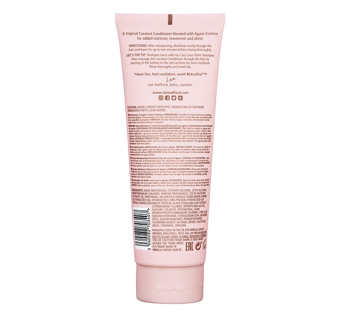Кондиционер для сияния с кокосовым маслом Coco Loco Shine Conditioner Lee Stafford 250 мл Винница - изображение 2