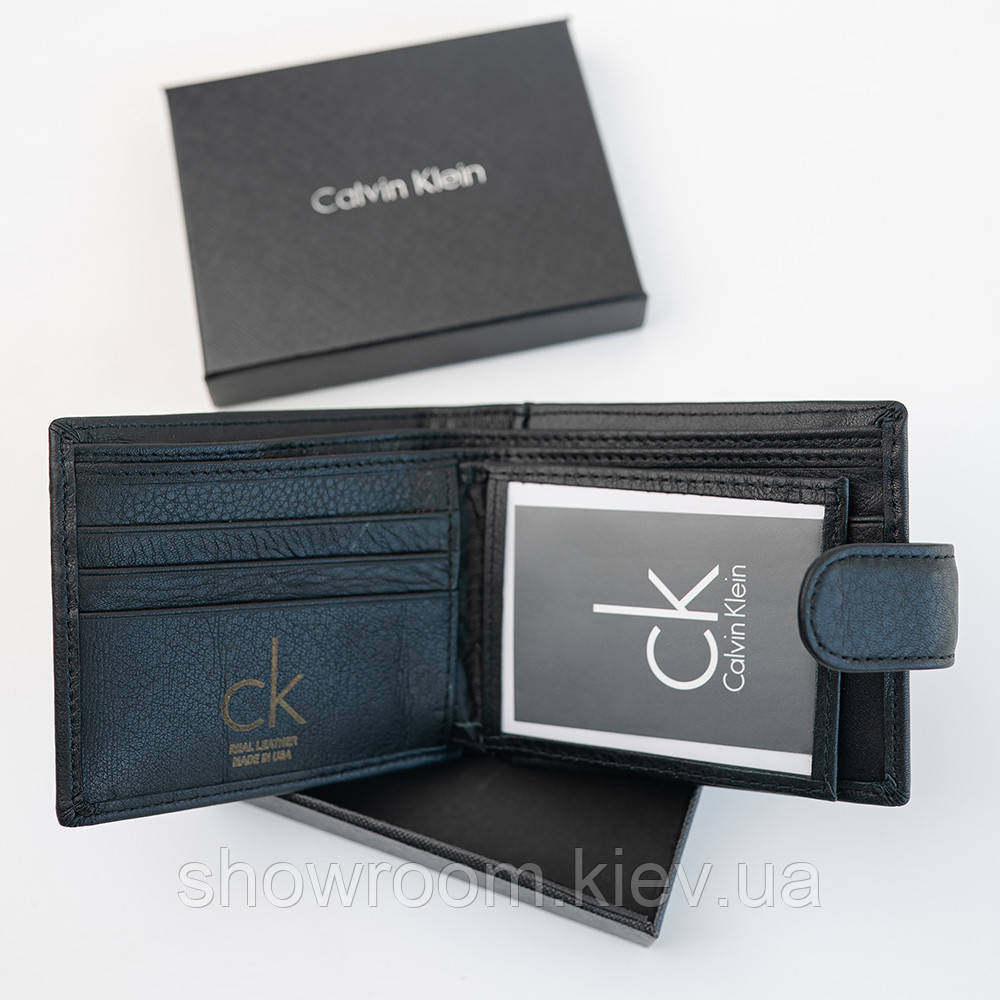Мужской кожаный кошелек на застежке Ск (2081) подарочная упаковка Киев - изображение 4