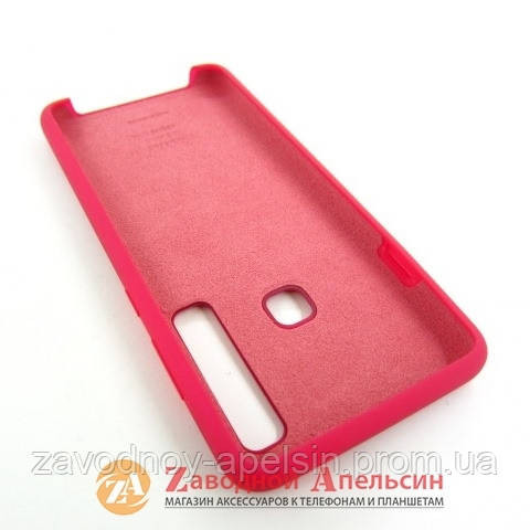 Samsung A9 2018 чохол мікрофібра Silicone cover marsala Одеса - фото 3