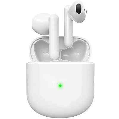 Бездротові Bluetooth 5.0 навушники ATWATEC TWS з шумозаглушенням, сенсорним керуванням, IPX4, до 24 годин, білі Київ