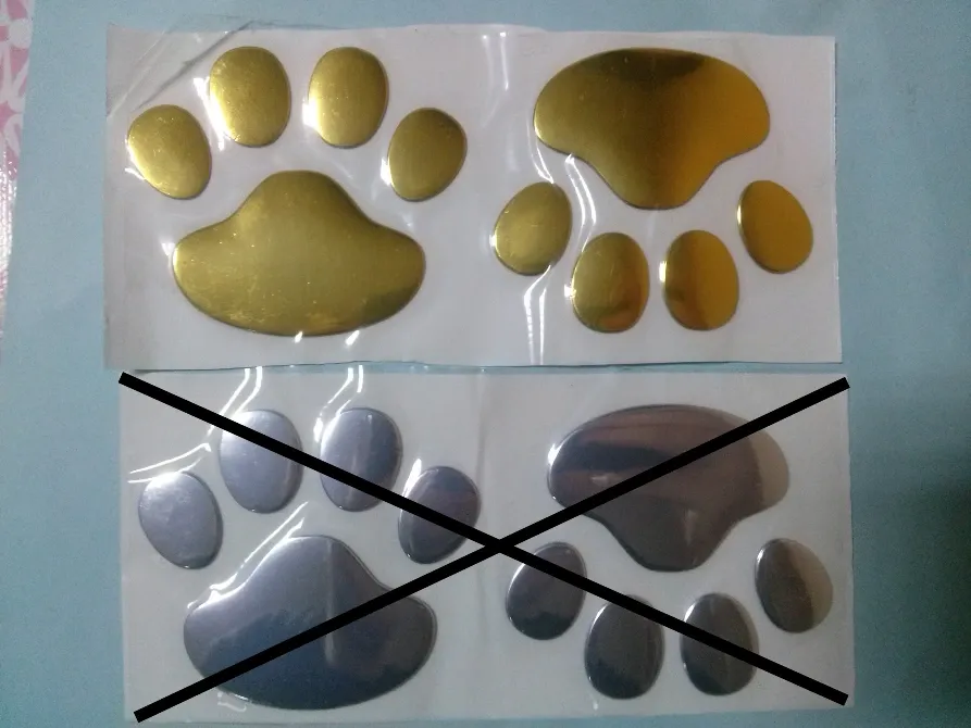 Випукла Наклейка на авто Лапки. Тюнінг авто Київ - фото 1