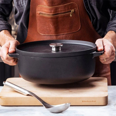 Гусятница KitchenAid Matte Oven-to-table 30 см, 5,6 л чорна (CC004900-001) Винница - изображение 3