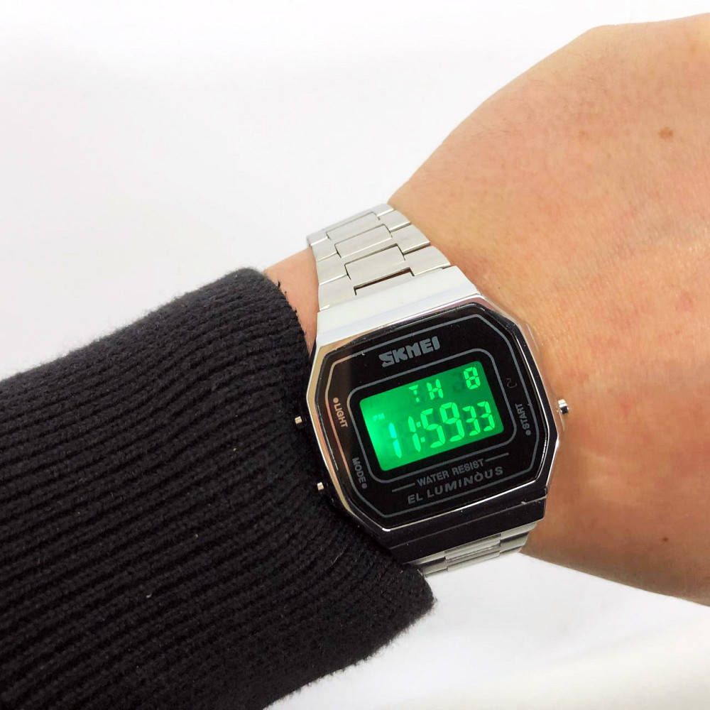 Військовий годинник з батарейкою SKMEI 1647SI, Годинники для військовослужбовців, WQ-295 Протиударний годинник Київ - фото 7