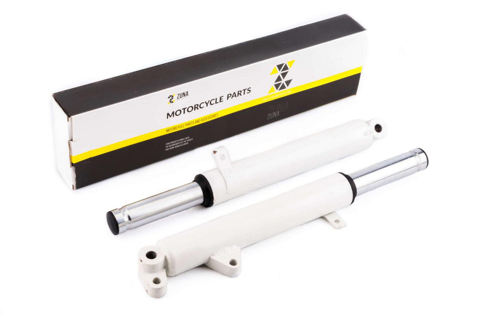 Пір'я вилки скутер Хонда Діо (дискове гальмо) (білі) Мукачево - фото 1