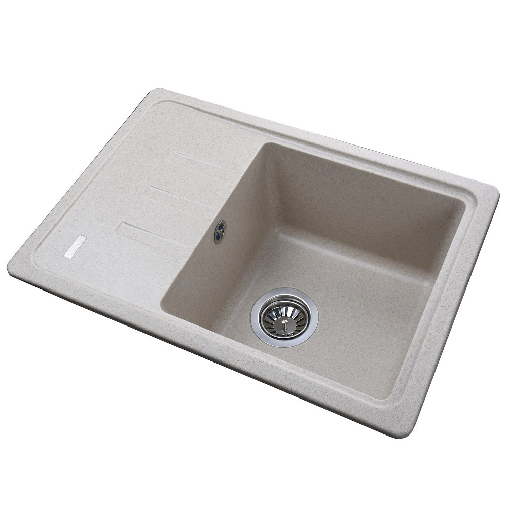 Гранітна мийка Globus Lux MONO піщаний 620х435мм-А0004 Тернополь - изображение 2