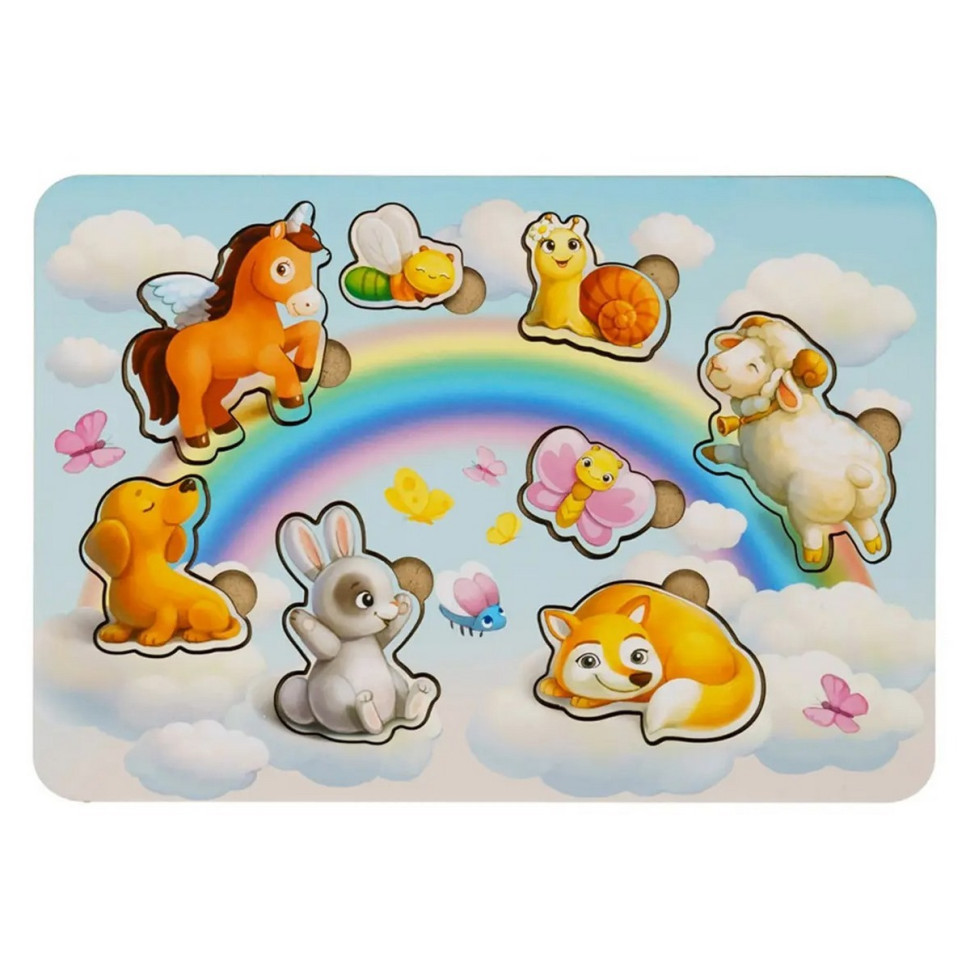 Деревянный пазл-вкладыш 