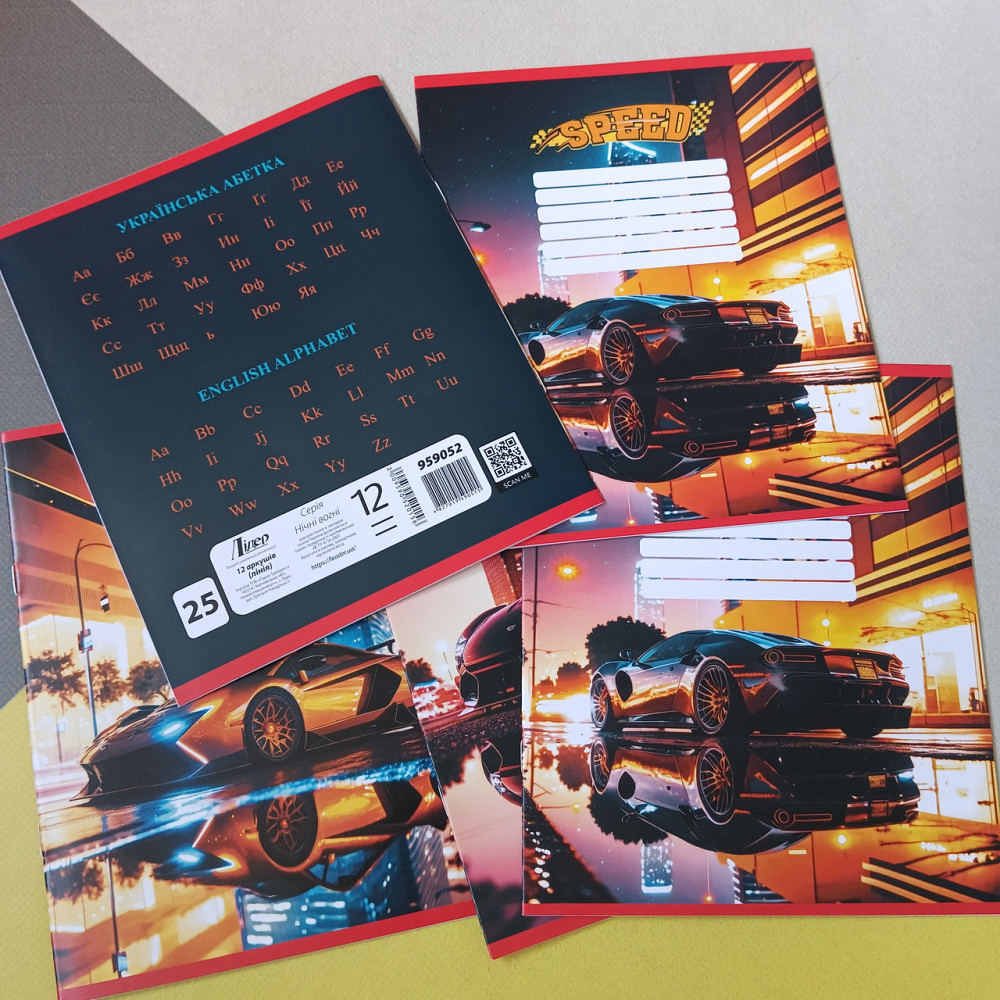 Школьные тетради 12ар линия Лидер мальчик Киев - изображение 2