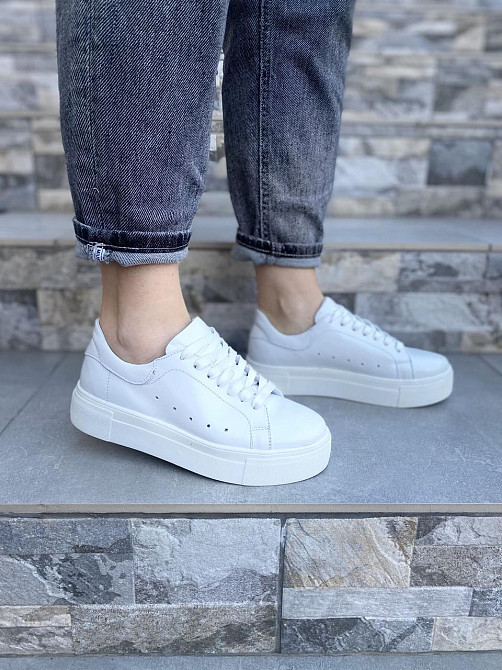 SLATURI Кеди жіночі SLATURI 151 білі (весна-осінь, шкіра натуральна) (4306) Коломыя - изображение 9