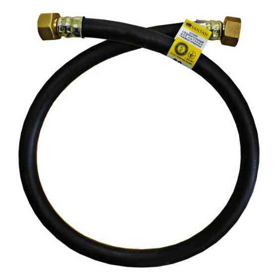 Шланг газовий ГГ 250см, Україна, чорний/білий без ніпелю Харків