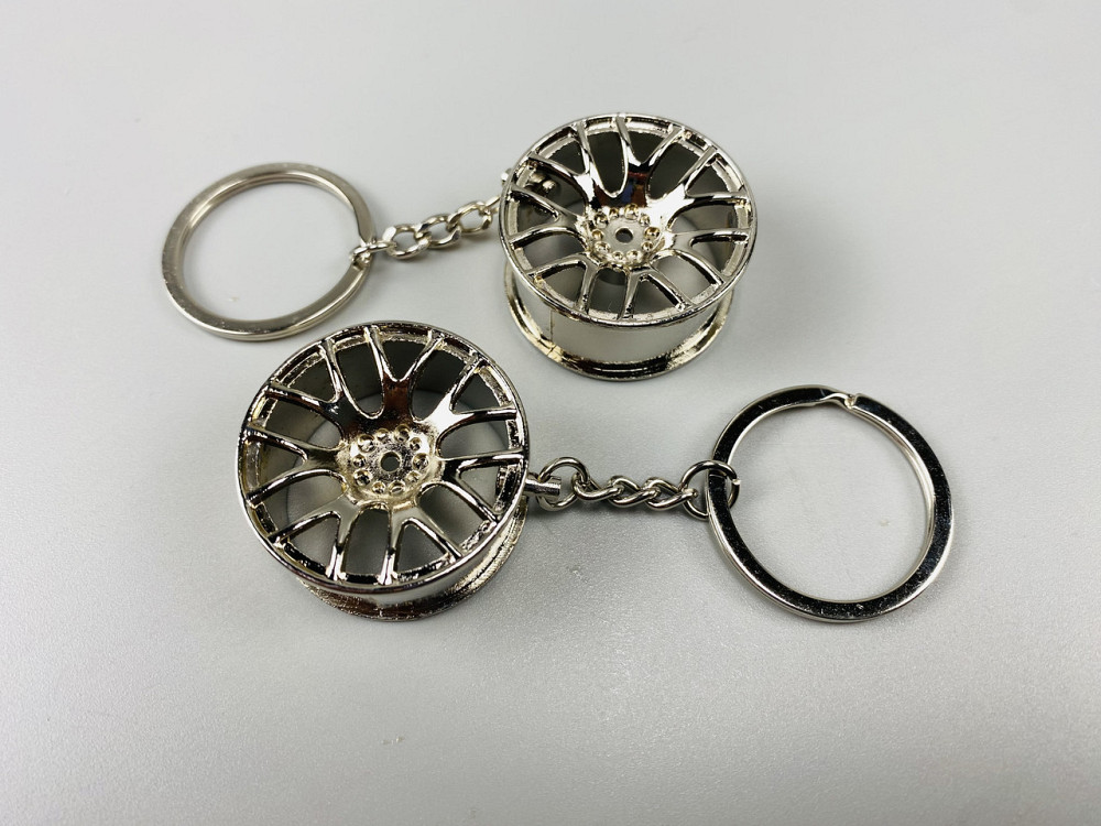 Автомобільний брелок диск-колеса, брелок на ключі для водія, брелок металевий на автомобільні ключі Мукачево - фото 9