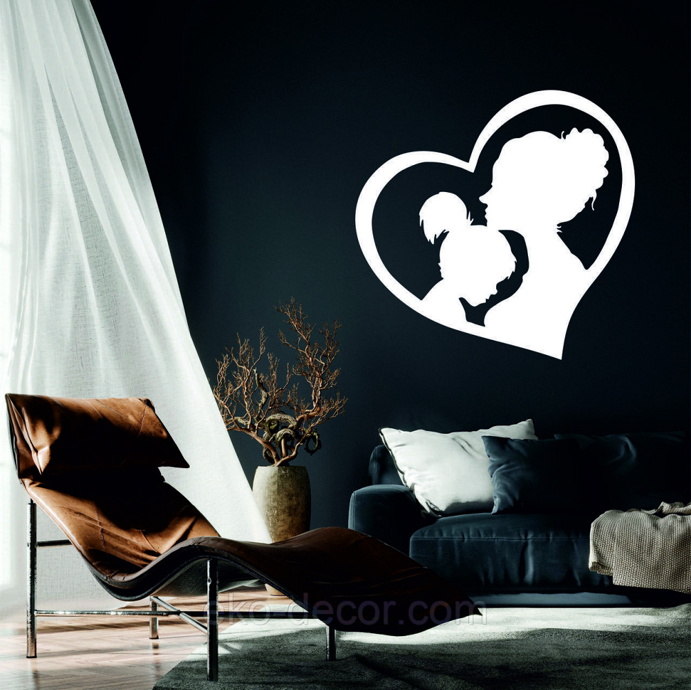 Декоративное настенное Панно «Мать и дитя», Декор на стену 50*48 см, Белый Киев - изображение 1