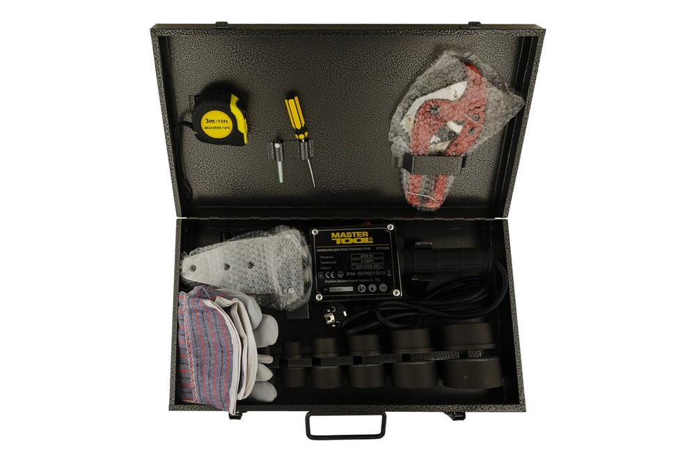 MASTERTOOL Паяльник для пластикових труб MASTERTOOL 20-63 мм 2 режими 1100-2200 Вт/220 V/50 Hz Коломия - фото 7