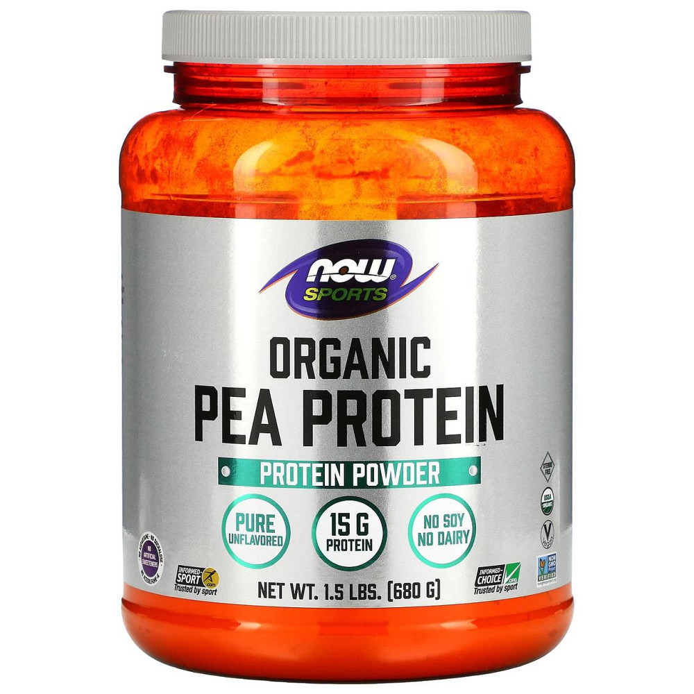 Гороховий протеїн Now Foods Organic Pea Protein 680 г Без смаку Київ - фото 1