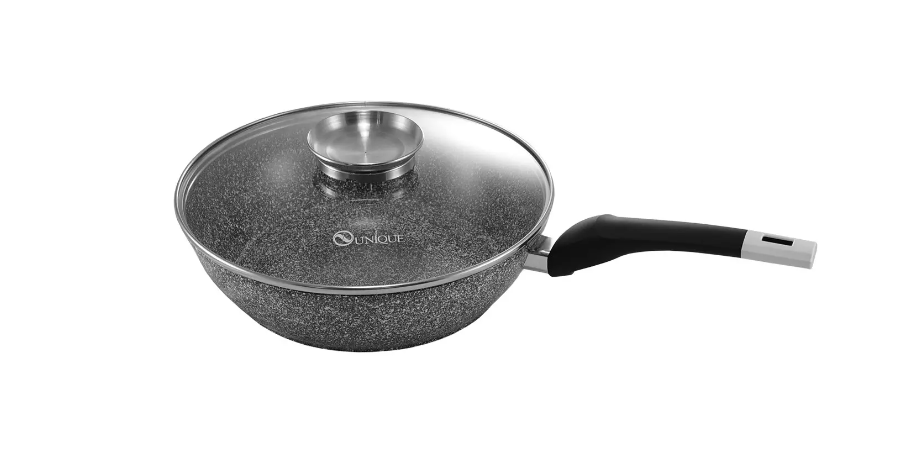 Сковорода глубокая UNIQUE UN-5172 28см с крышкой Одесса - изображение 7