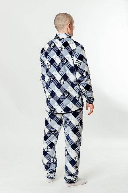 Комплект домашній чоловічий, темно-синій, топ Крохатушка одяг Київ - фото 2