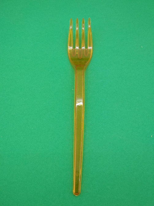 Вилки пластиковые плотные 100 шт Оранжевые Юнита Харків - фото 2