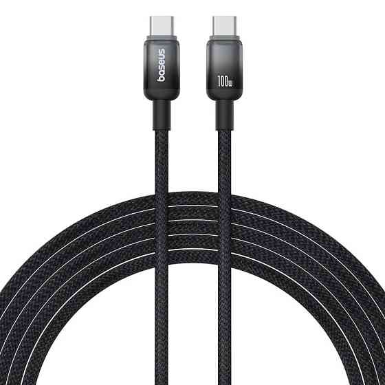 Кабель Baseus Discolor Series Fast Charging Cable USB-C to USB-C 100W 1m Cluster Black Одесса