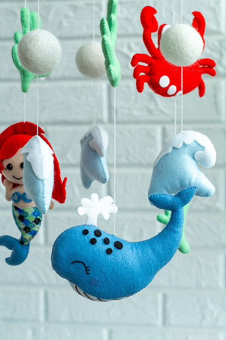 Мобіль на ліжечко WoollyFox «Русалонька» Київ - фото 7