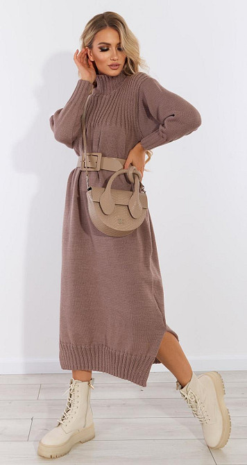 Довге в'язане плаття (42-46) Київ - фото 4