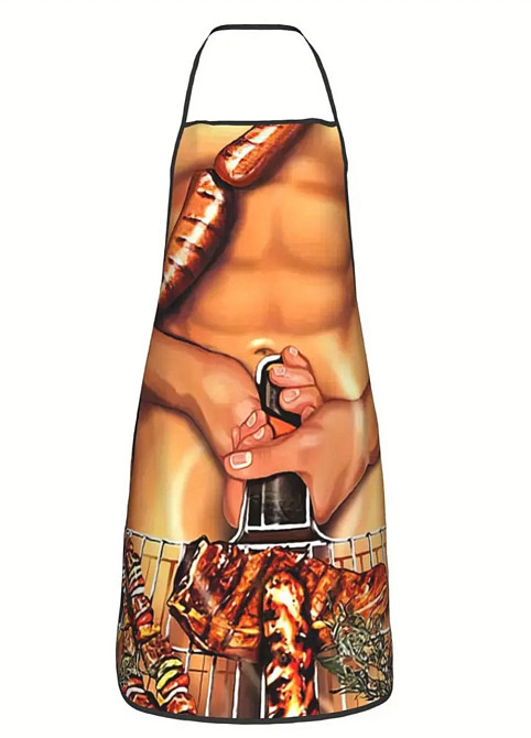 Фартух з приколом Мангал 73 на 57 см різнобарвний Київ - фото 3