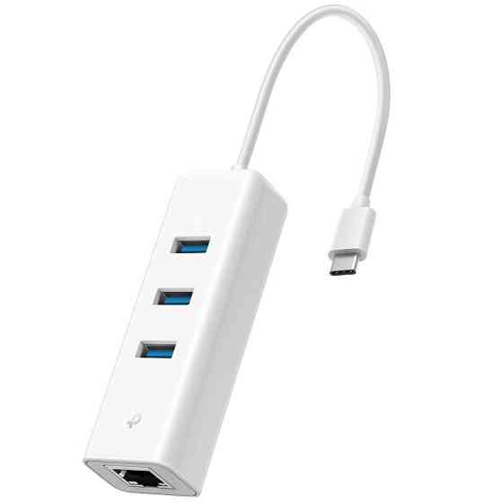 Мережевий адаптер TP-Link UE330C (USB-C 3.0, 10/100/1000Mbps, 3xUSB 3.0 HUB) ( 13548 ) Харьков