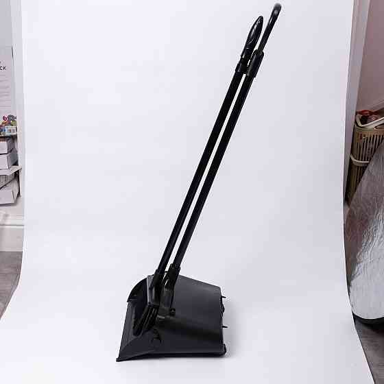 Yiwu Набір віник і совок на довгій ручці для підлоги 32×29×95 (см) Чорний HP-45-2 Коломыя