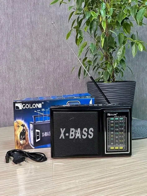 Радіоприймач Golon RX-177-LED з LED-підсвічуванням, FM/AM, портативний, акумуляторний Одеса - фото 1