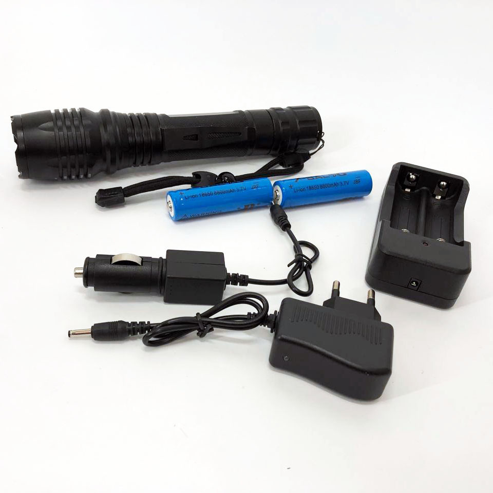 Потужний тактичний ліхтар Bailong BL-P08-P50, Ліхтарик тактичний DS-469 акумуляторний ручний Київ - фото 3