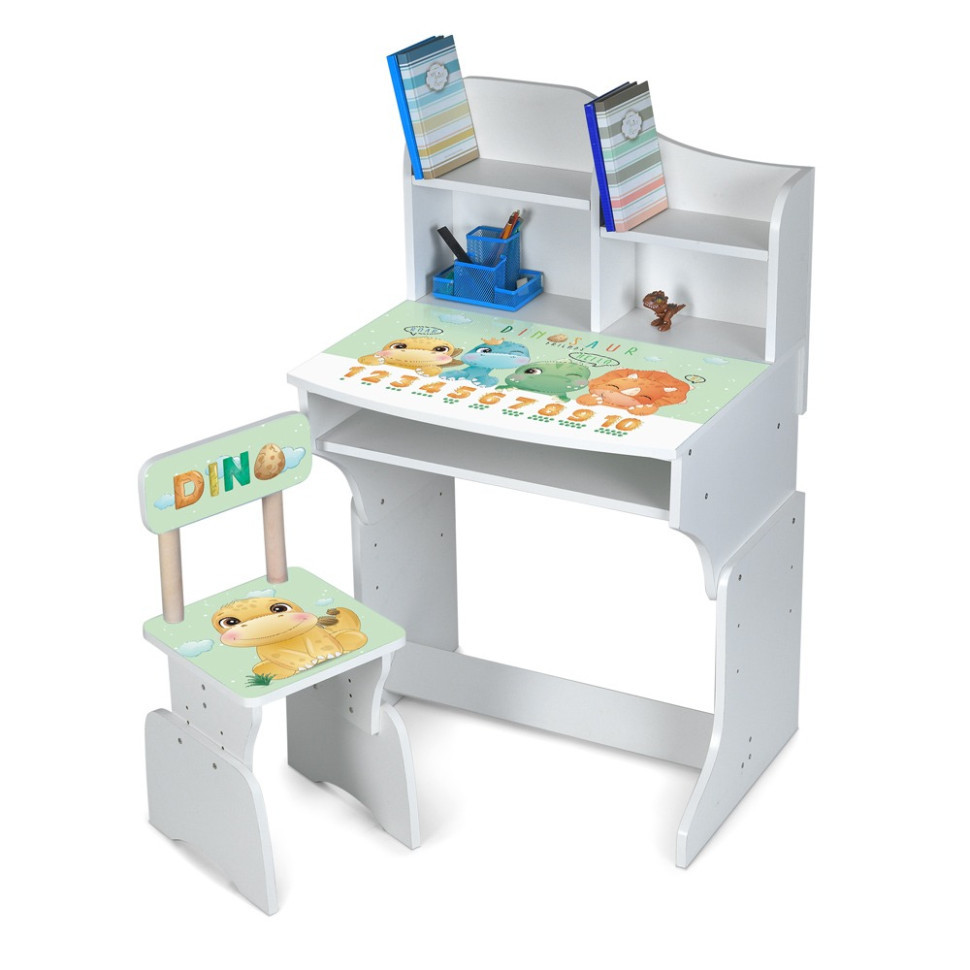 Дитяча парта M 904-10 висота 3 положення, зі стільчиком Вінниця - фото 1