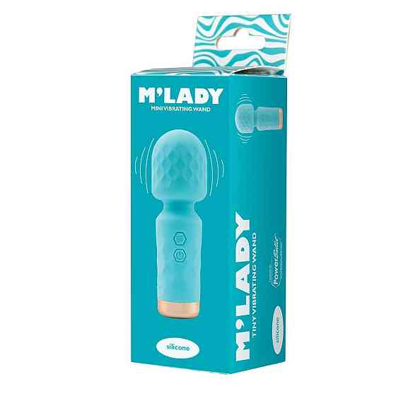 Вібромасажер M’Lady Mini Vibrating Wand Teal Sex Aura Київ
