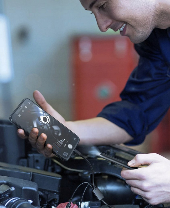 Эндоскоп - инспекционная камера для телефона 2 метра с 3 насадками Bigstren (23020) Нововолынск - изображение 10