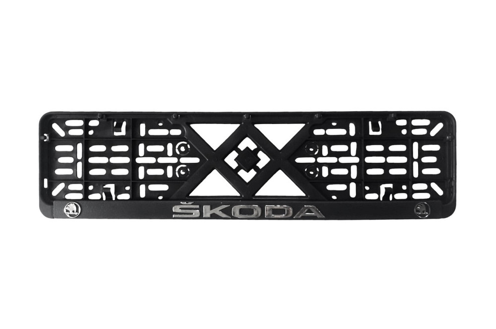 Рамка під номер пластик SKODA (Racing рельєфна) Вінниця - фото 1