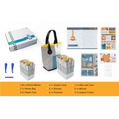 Художественный маркер Arrtx Спиртовые Oros ASM-03YL 40 цветов, желтые оттенки (LC302499) Винница