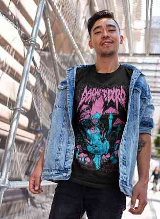 Футболка чоловіча з аніме принтом Дорохедоро Схін Ебісу Ноі оверсайз (S/M/L) Чорний AnimeJ1188 Дніпро