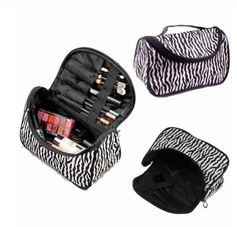 Косметичка женская Зебра 12 см на 10 см на 20см черно-белый Киев - изображение 3