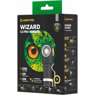 Фонарь Armytek Wizard C2 Pro Marnet USB Warm (F08701W) Винница