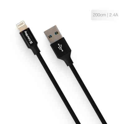 Дата кабель USB 2.0 AM to Lightning 2.0m black ColorWay (CW-CBUL007-BK) Винница