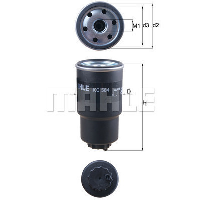 Фильтр топливный Mahle KC584 Винница - изображение 1