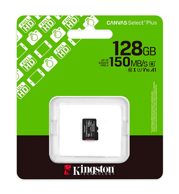 Карта памяти для домофона microSDXC Kingston Canvas Select Plus 128 GB Class 10 А1 UHS-1 Киев - изображение 6