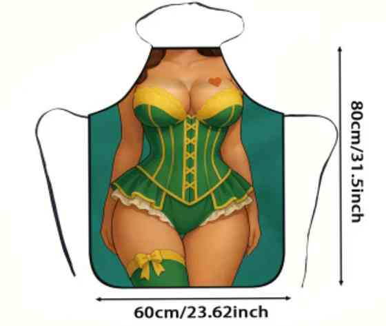 Фартух з дівчиною в білизні 80 на 60 см різнобарвний Київ